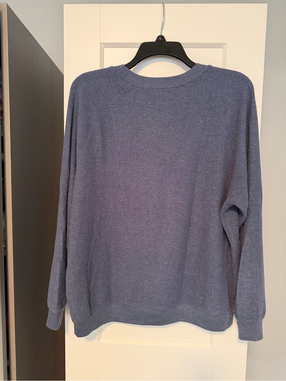 Wildfox Navy Crewneck Tee with Black Logo Tag - Picture 3 of 3